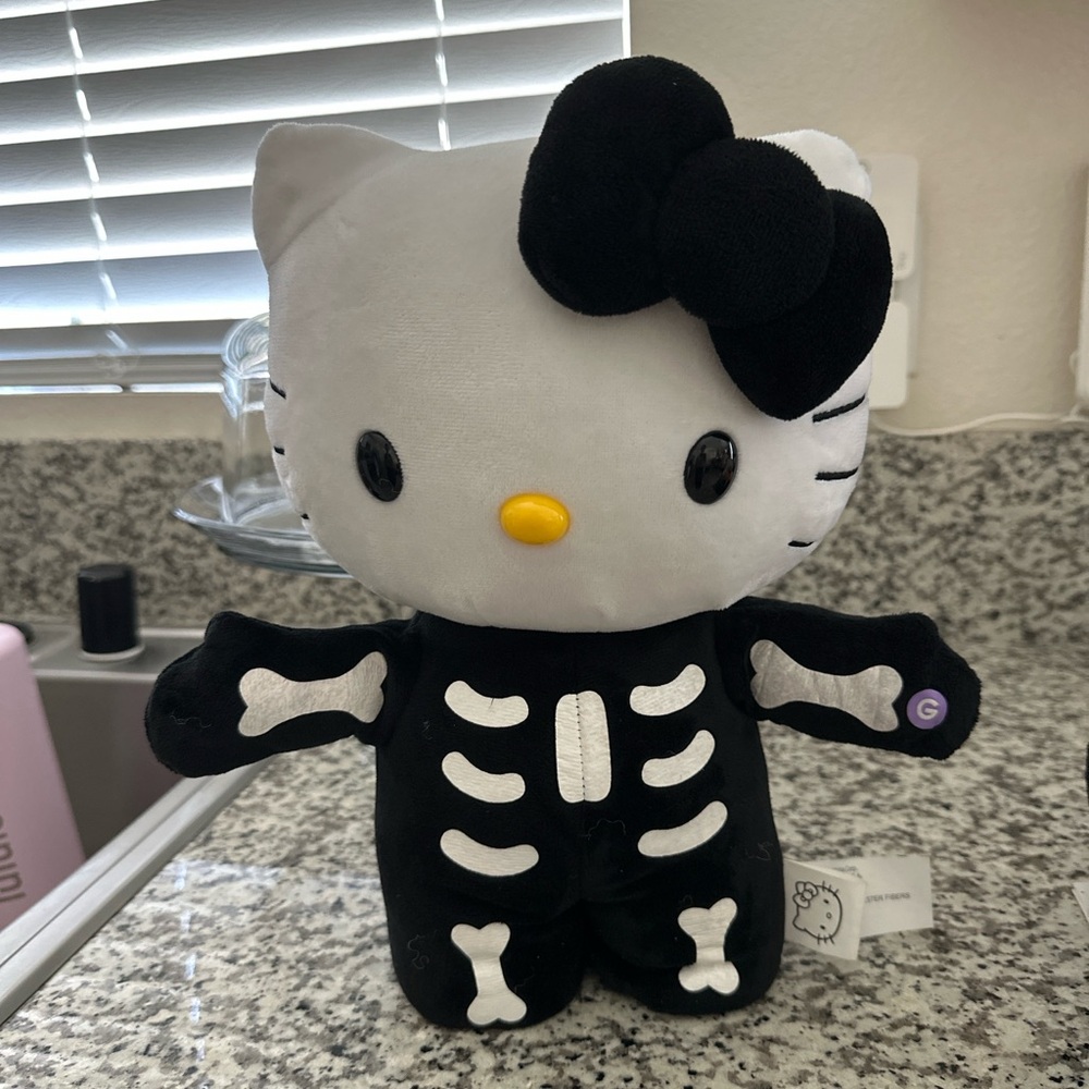 Skeleton Hello Kitty Plush